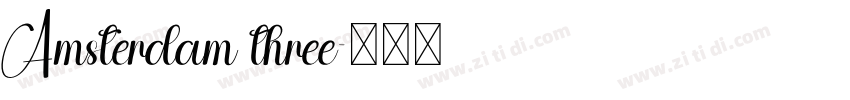 Amsterdam three字体转换